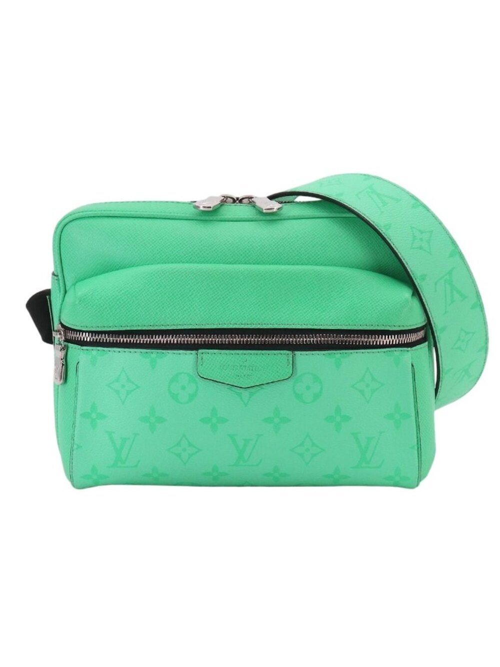Louis Vuitton Taigarama Outdoor Messenger PM Shoulder Bag Miami Green